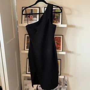 Likely NYC Black Midi Dress